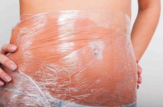 Wrapped in plastic wrap can promote fat burning in problem areas