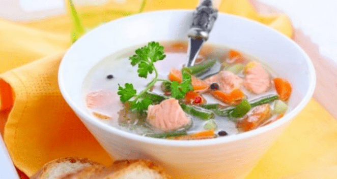Fish soup for protein diet