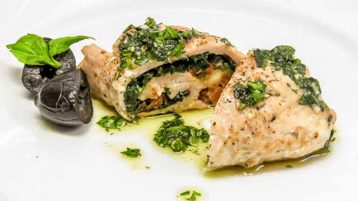 Spinach turkey rolls, protein diet