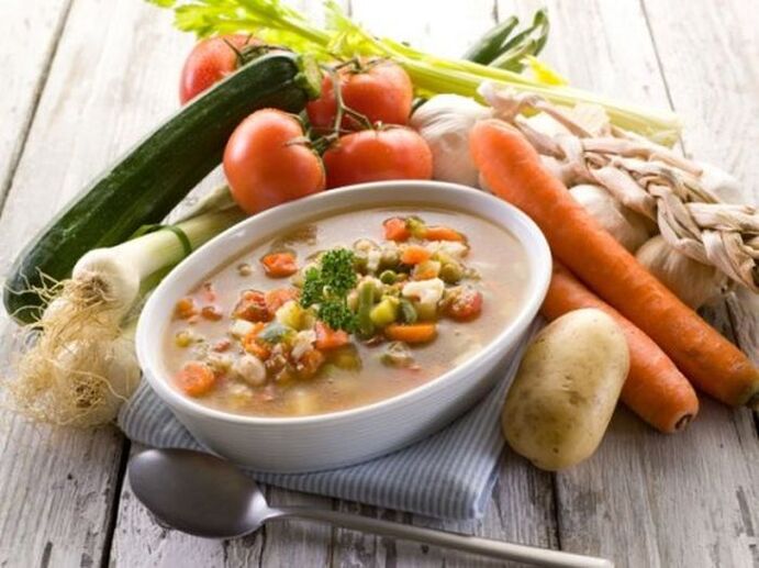 Gastritis Vegetable Soup